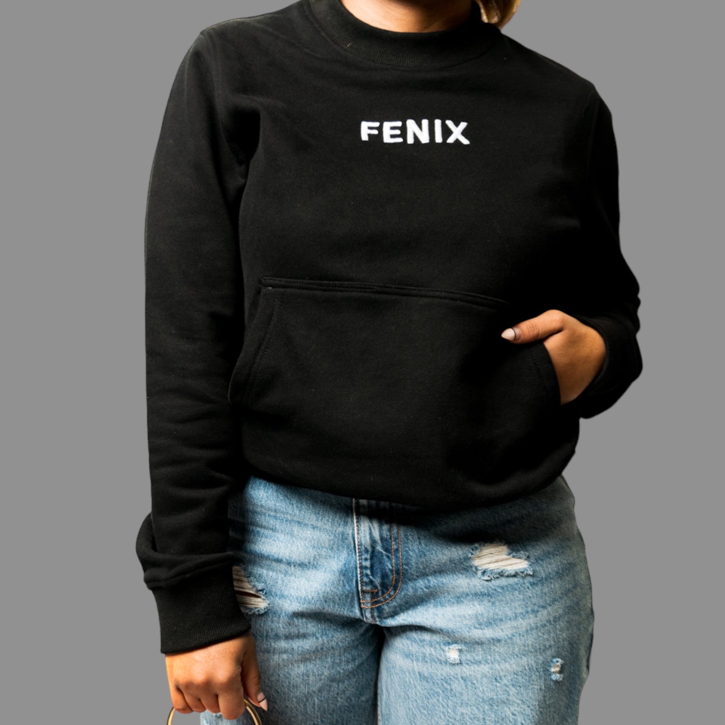 BLACK CREWNECK