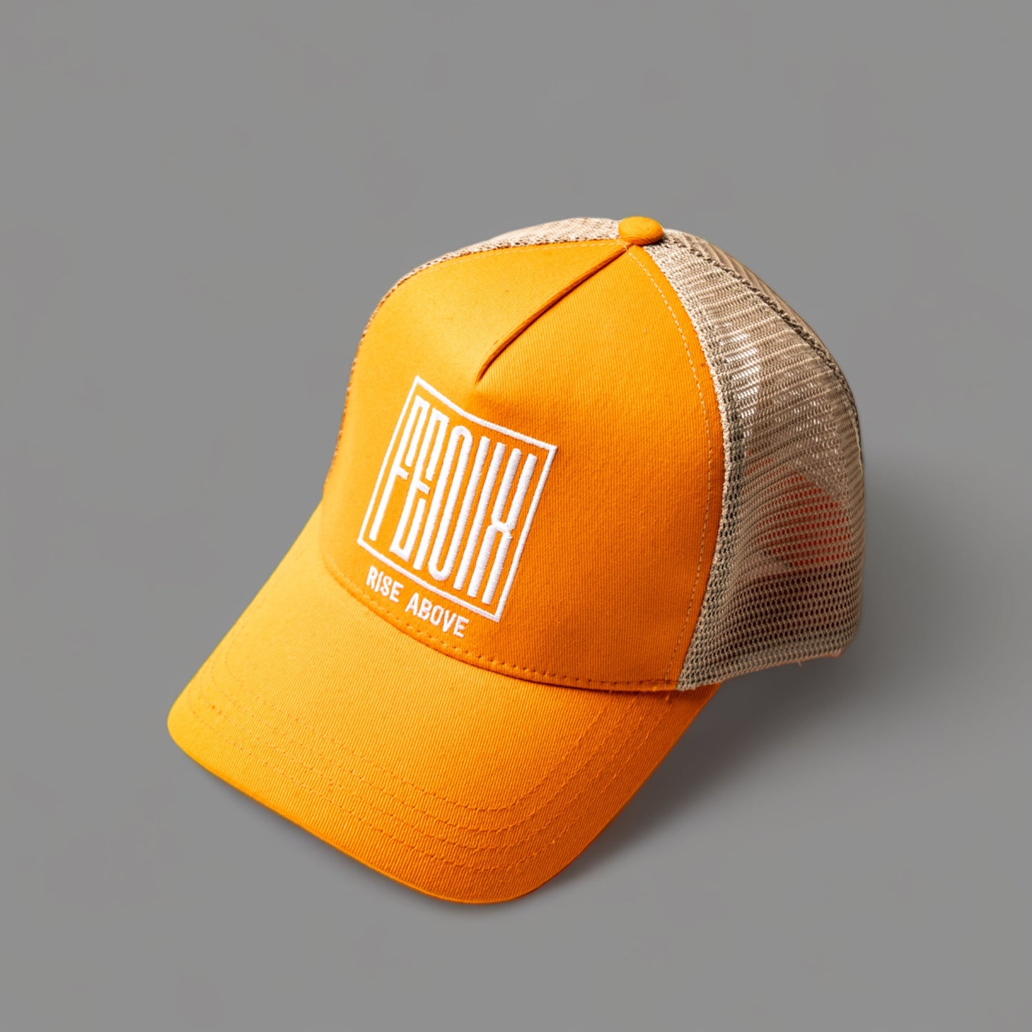 ORANGE/TAN TRUCKER HAT