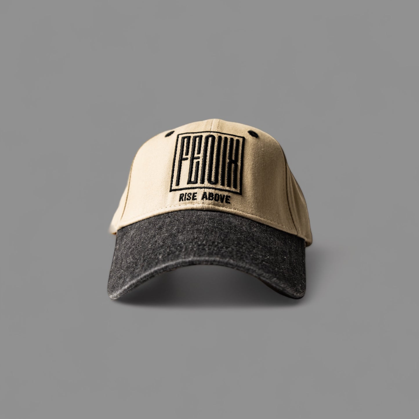 SAND/BLACK DAD HAT