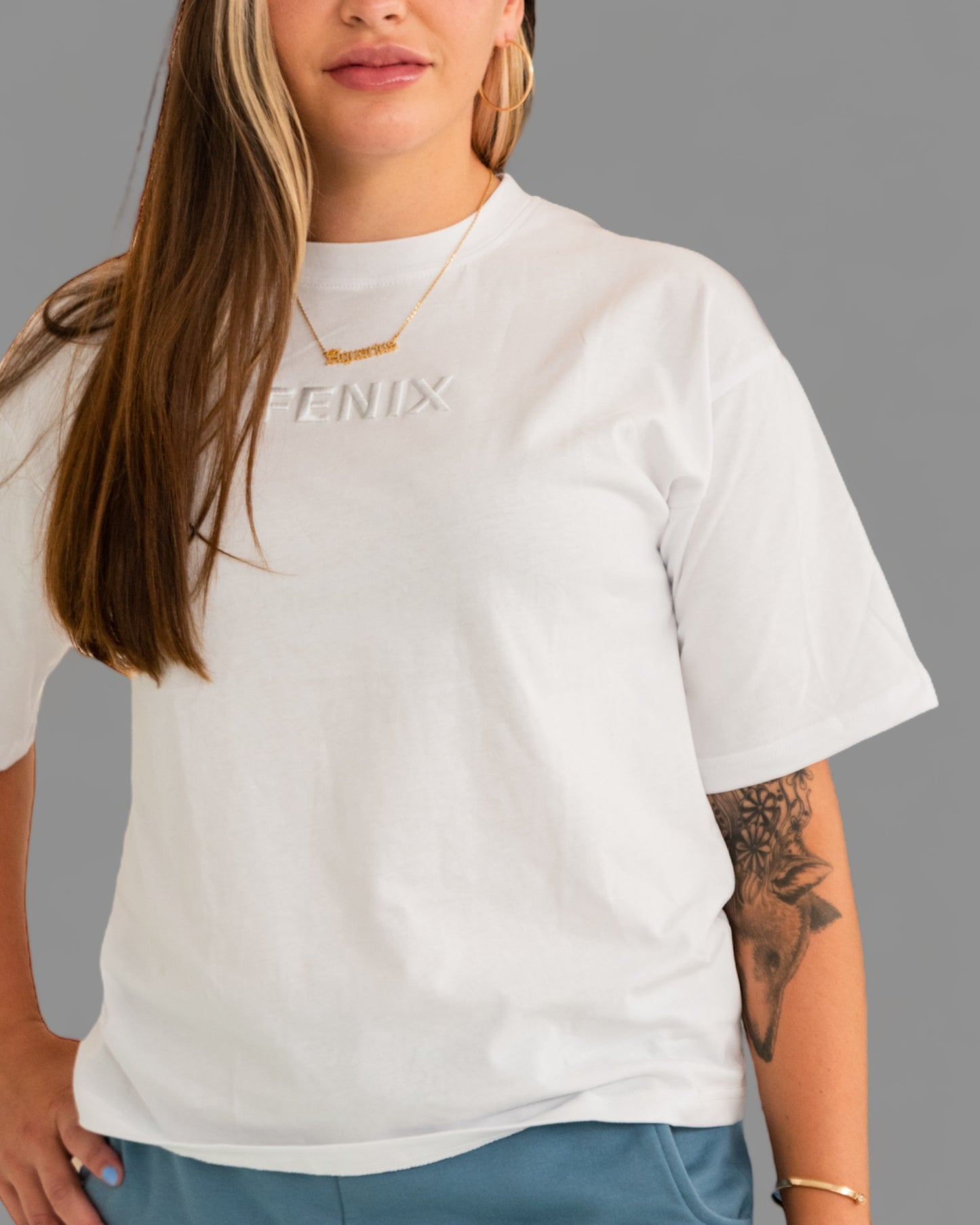 WHITE OVERSIZED T-SHIRT